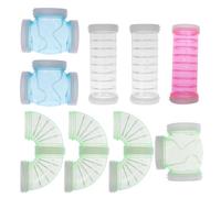 HEMOTON 9 pièces Tuyau de Sport pour Hamster de Tubes Plastique Tubes S Courbe T et Droits Couleurs Aléatoires Tunnel pour Animaux Accessoires de Cage Couleur Aléatoire Couleur Aléatoire