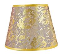 HEMOTON Abat-jour En Tissu Floral Couvercle Couverture De Lampe De Lustre Abat-jour De Table Tambour Plafonnier Applique Métal