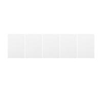 HEMOTON Accessoire de peinture 5 Pcs Panneaux Vierges Blancs en Bois et Coton pour Acrylique Huile et Aquarelle pour Artistes Débutants en Voyage