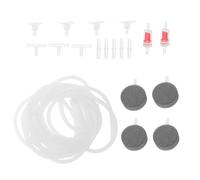 HEMOTON Accessoires de Tuyauterie pour Aquarium, Accessoires D’oxygénation pour Aquarium, Plastique, Tuyau 16,4 Pieds, Pierres à Air, Ventouses, Clapet Anti-Retour, Connecteurs, Facile
