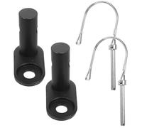 HEMOTON Adaptateur De Fixation De Vélo En Acier Robuste 2 Pièces Attelage De Remorque Pour Poussette Et Vélo Accessoire Pratique Pour Transport Bébé Et Animaux En Extérieur