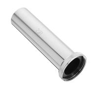 HEMOTON Adaptateur de Tuyau de Vidange Inoxydable Od avec Bride Raccord Drain Évier Européen pour Salle de Bain et Cuisine Tube de Rallonge Polyvalent pour Bonde de Lavabo