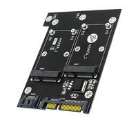 HEMOTON Adaptateur Msata vers Interface Serial Ata sans Pilote Conversion Double Msata pour Disque Ssd Compatible Ordinateur De Bureau Installation Plug and Play Vitesse De Lecture Jusqu'à