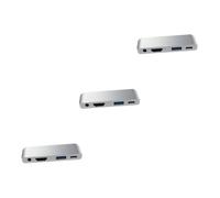 HEMOTON Adaptateur USB 3.0 Air 4k avec Écran 3 5 Mm Prise Casque Pd Charge Rapide Accessoire pour Ordinateur Portable Wc7366