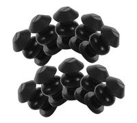 HEMOTON Amortisseurs Anti-vibrations en Silicone pour Drone, Lot de 10 Billes Sphériques en Caoutchouc Noir, Amortisseurs de Nacelle 360° pour Stabilisateur, des Chocs et Amélioration