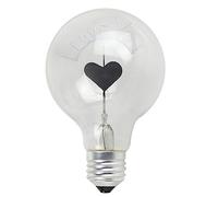 HEMOTON Ampoule Coeur Vintage Style Edison Ampoule DéCorative Led Pour DéCoration Maison Bar HôTel 8.5Cm LumièRe D'Amour Saint Valentin