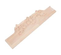 HEMOTON Applique de Style Européen en Bois Sculpté A201 30x9 Cm | Finition Naturelle Non Peinte, Style Français Vintage, pour Cadres Latéraux et Meubles Européens