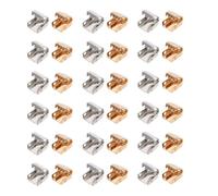 HEMOTON Attaches de Lacets Métalliques 100 Pièces en Acier Inoxydable 06 MM Boucles de Blocage Pratiques pour Chaussures Accessoires Anti-Défaite Usage Quotidien et Sportif