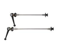 HEMOTON Attaches Rapides pour moyeux de vélos en Alliage de Titane Ultra-léger, de Serrage Rapide vélo VTT et Route, Couleur Noire, Paire d’Axes de Remplacement Robustes et compatibles Types de vélos