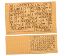 HEMOTON Autocollants Pour Tirelire Numérotés 1000 Euros, Garçon Et Filles, 20 Feuilles, Autocollant Décoratif Pour Boîte à Économies, Épargne Créative, Personnalisation Diy