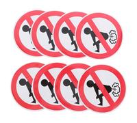 HEMOTON Autocollants Réfléchissants Amusants 8pcs en PVC Rouge Résistants à la Déchirure Application Polyvalente pour Voiture et Camion pour Hôpitaux et Voitures
