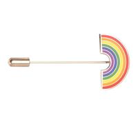HEMOTON Badge Arc-en-ciel Broche à Rayures Arc-en-ciel Délicate, Style Mode, en Métal, pour Soutenir la Fierté Lgbt, pour Paquet à Dos et Manteaux