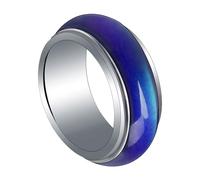 HEMOTON Bague Thermochromique pour Homme Femme Garçon Fille Anneau Mode Changement Couleur Selon Humeur et Température Accessoire Créatif