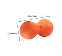 HEMOTON Balle de Massage Arachide Double Densité pour Tissus Profonds Soulagement Musculaire Ciblé Balle de Massage Picots pour Dos et Détente