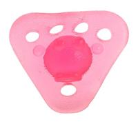HEMOTON Balle de Préhension Triangulaire en Silicone TPR pour Main et | Texture Mate Antidérapante, Trous de Guidage, Usage Bureau et Rééducation, Rose