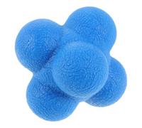 HEMOTON Balle pour Entraînement à L'agilité et Coordination en Silicone Bleue de Réaction Hexagonale Compacte Football et Tennis en Sport Collectif