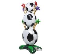 HEMOTON Ballon en Aluminium Géant en Forme de Ballon de Football Debout - Décoration de Fête D'anniversaire Et Match de Football 2026 - Accessoires pour Fête Sportive Et Décor Photo 27. 6x62. 2