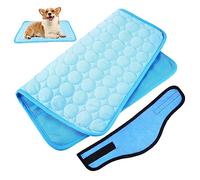 HEMOTON Bandana Rafraîchissant pour Chien Tapis Soie Glacée Couverture Rafraîchissante pour Petits Et Moyens Chiens