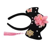HEMOTON Bandeau Cheveux Princesse Chinoise Ancienne Style Rétro Floral Accessoire Élégant Cour Impériale pour Hanfu Photo Cosplay Festival et Cérémonie