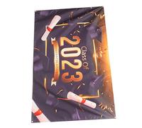 HEMOTON Bannière De Décoration De Remise Diplôme Arrière-Plan Photo Élégant pour Fête De Graduation Motifs Colorés Et Festifs Accessoire Incontournable pour Capturer des Souvenirs