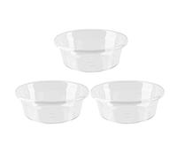 HEMOTON Bassin en Plastique Transparent 3pcs pour Garçon et Filles, Léger et Compact, Bain des Pieds Lavage du Visage en Voyage