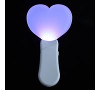 HEMOTON Bâton D'encouragement LED à Sublimation Thermique, Panneau Acrylique Cœur Transparent, Support Léger pour Gravure, Accessoire DIY pour Ambiance Concert et Événement Sportif