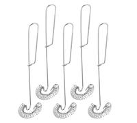 HEMOTON Batteur à Œufs Manuel en Acier Inoxydable 5pcs Léger Prise Confortable pour Pâte et Crème, à Ressort Cuisine Pâtisserie Réutilisable