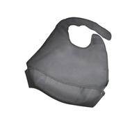 HEMOTON Bavoir Imperméable pour Adulte en Tissu Polyester-Coton Taille Unique Couleur Noire Lavable et Facile à Nettoyer Protection Repas pour Personnes Âgées et Seniors