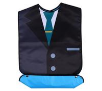 HEMOTON Bavoir Long Imperméable pour Hommes et Adultes Protection Anti-Salive du Cou aux Jambes en Polyester Résistant Bouton-Pression Bavoirs Adultes pour Seniors et Repas Quotidien