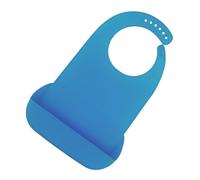 HEMOTON Bavoir Silicone Imperméable pour Adultes Réglable Tablier Lavable et Pliable pour Personnes Âgées Protection Anti-fuite et Facile à Nettoyer