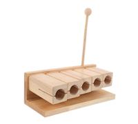HEMOTON Bloc de Percussion Bois Tons Instrument Musical Pédagogique Garçon Fille Éducatif pour Yoga et Maternelle