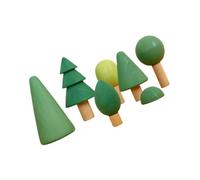 HEMOTON Blocs de Construction en Bois Massif Naturel pour Garçon et Filles 1-2 Ans, Jeu Éducatif Empilable Forêt, Pièces Larges et Arrondies Adaptées aux Petites Mains, D’éveil Sécurisé