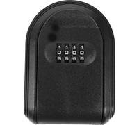 HEMOTON Boîte à Clés Murale Sécurisée Code, Plastique Noir Étanche, Rangement Clé Pratique pour Maisons de Vacances et Entreprises
