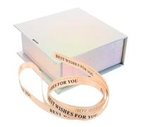 HEMOTON Boîte Cadeau à Couvercle Rabattable avec Fermeture Magnétique Coffret Offrir Élégant pour Montres Bijoux et Petits Cadeaux Boîte Argentée pour Fêtes et Occasions Spéciales