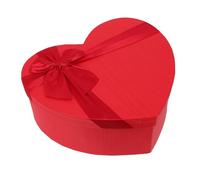 HEMOTON Boîte Cadeau Forme Cœur Vide Rouge Moyenne Coffret Papier Élégant Saint-valentin Offrir Chocolat Fleurs Présentation Romantique