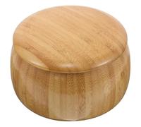 HEMOTON Boîte de Rangement Bois Massif pour Pierres de Jeu de Go Pot Large avec Couvercle Étanche Organiseur Portable pour Pièces Échecs Accessoire Pratique pour Joueurs et Étudiants