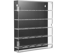 HEMOTON Boîte de Rangement en Acrylique Transparent 260x300x50 Mm pour Pièces de Collection, Vitrine Murale pour Médailles Sportives et Badges, Présentoir Compact pour Bureau et Maison