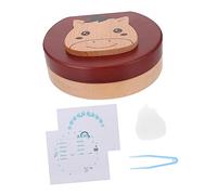 HEMOTON Boîte De Rangement En Bois Pour Dents De Bébé Organiseur De Souvenirs Pour Bébé