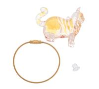 HEMOTON Boîte de Rangement Transparente pour Poils Animal Pendentif Commémoratif Porte-clés pour Poils de Chat et Chiot Organisateur de Souvenirs