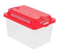 HEMOTON Boîte de Transport pour Reptiles en Plastique Transparent, Compacte et Facile à Nettoyer, pour Poissons et Tortues la Maison