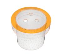 HEMOTON Boîte D'élevage en Acrylique Fluorescente Orange 150 Mm pour Aquarium, Incubateur D'œufs et Isolement de Poissons Betta, Écloserie Flottante pour Alevins en Eau de Mer