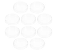 HEMOTON Boîtes de Pétri Réutilisables avec Couvercles Ventilés Lot de 10 en Verre Transparent 90mm pour Culture Cellulaire et Expériences de Laboratoire