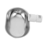 HEMOTON Bol Eau pour Animaux Acier Inoxydable Compatible Fontaines Surélevées Plat Abreuvement pour Chatons Chiens et Chats Accessoire de Remplacement pour Distributeurs Eau Intelligents