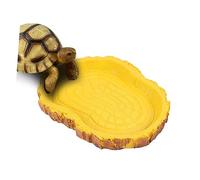 HEMOTON Bol Eau pour Reptiles Lézard Araignée Bol De Nourriture Assiette pour Aquarium Aménagement Paysager Terrarium Imitation Écorce