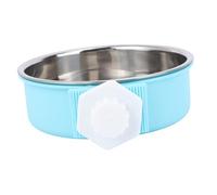 HEMOTON Bol pour Chien en Acier Inoxydable Acier Chargeur pour L'animal De Compagnie Bol De Chat Chiens Multifonctionnel Grand Gamelle pour Chien Inoxydable Mangeoire Bols De Chat Bleu