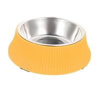 HEMOTON Bol pour Chien INOX Détachable Grand Format Renversement Facile à Nettoyer Bol Dalimentation pour Chiots et pour Animaux