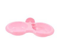 HEMOTON Bol Suspendu pour Chien avec Double Compartiment pour Nourriture et Eau Durable Facile à Nettoyer Compatible avec Cage et Chenil Bol Portable pour Animaux de Compagnie