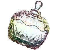 HEMOTON Bonbonnière en Verre avec Couvercle Étanche pour Stockage de Nourriture et Décoration de Bureau, Récipient de Rangement Simple Style pour Aliments Secs