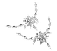 HEMOTON Boucles Chaussures Brillantes Amovibles pour Mariage Décorations Éclatantes pour Escarpins Hauts Talons Clips Fleur Détachables Élégants pour DIY Bridal Shoes