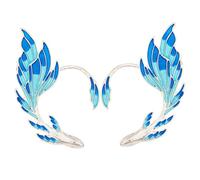 HEMOTON Boucles D'oreilles Clip Elfes Bleues Lot de 2 Boucles D'oreilles Pendantes sans Perçage pour Adolescentes Accessoires pour Costume Festif